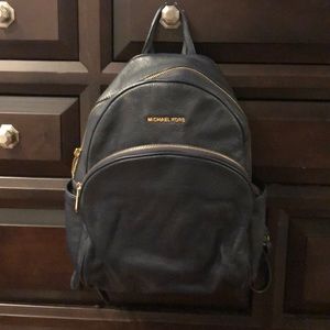 Navy Michael Kors backpack